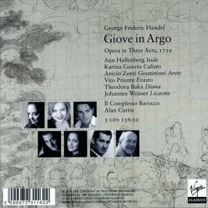 Alan Curtis - Handel: Giove In Argo (3CD) [ CD ]