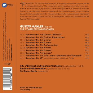 Simon Rattle, Berliner Philharmoniker - Mahler: The Complete Symphonies (12CD box set)
