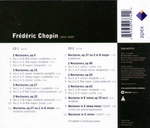 Elisabeth Leonskaja - Chopin: The Complete Nocturnes (2CD) [ CD ]