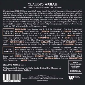 Claudio Arrau - The Complete Warner Classics Recordings (24CD box)