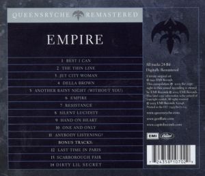 Queensryche - Empire (Remastered + 3 bonus tracks) [ CD ]