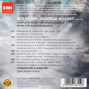 Consortium Classicum - Mozart: Complete Music For Wind Ensemble (7CD box) (CD)