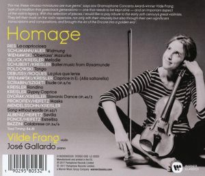 Vilde Frang, Jose Gallardo - Vilde Frang Homage [ CD ]