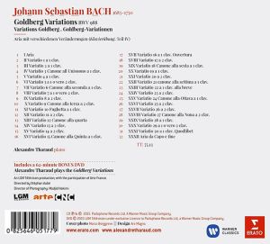 Alexandre Tharaud - Bach: Goldberg Variations (CD with DVD)