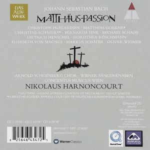 Nikolaus Harnoncourt, Concertus Musicus Wien - Bach: St Matthew Passion (3CD) [ CD ]