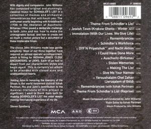 John Williams - Schindler's List (Music From The Original Motion Picture Soundtrack) [ CD ]