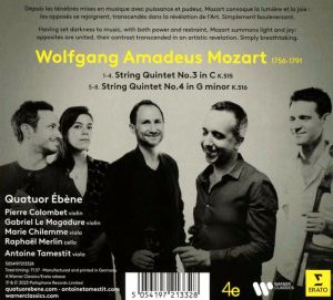 Quatuor Ebene - Mozart: String Quintets K. 515 & 516 (CD)