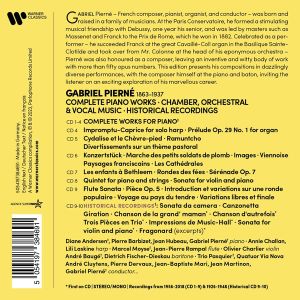 Gabriel Pierne: Complete Piano Works, Chamber, Orchestral & Vocal Music, Historical Recordings - Various Artists (10CD box set)