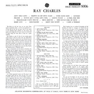 Ray Charles - Ray Charles (Mono, Limited Clear) (Vinyl)