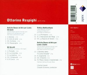 Claudio Scimone & I Solisti Veneti - Respighi: Ancient Airs & Dances Suites No.1, 3 & Orchestral Works [ CD ]