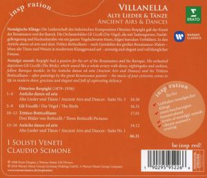 Claudi Scimone, I Solisti Veneti - Respighi: Villanella - Ancient Airs & Dances [ CD ]
