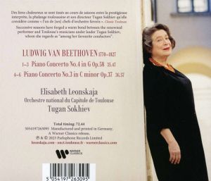 Elisabeth Leonskaja - Beethoven: Piano Concertos Nos 3 & 4 (CD)