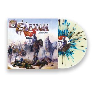 Saxon - Crusader (Limited Edition, White, Black & Blue Splatter) (Vinyl) [ LP ]