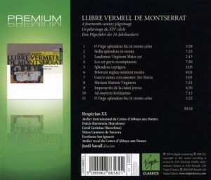 Jordi Savall, Hesperion XX - Llibre Vermell De Montserrat [ CD ]