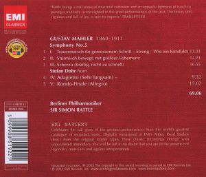 Simon Rattle, Berliner Philharmoniker - Mahler: Symphony No.5 [ CD ]