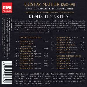 Klaus Tennstedt, London Philharmonic Orchestra - Mahler: Complete Symphonies (16CD Box)