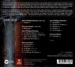 Jean Rondeau - Vertigo - Rameau, Royer [ CD ]