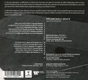 Jean Rondeau - Melancholy Grace [ CD ]