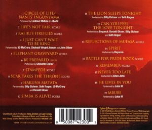 The Lion King (Original Motion Picture Soundtrack)  - Various (CD)