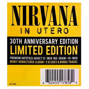 Nirvana - In Utero (30th Anniversary Remastered, Limited Edition) (Vinyl with 10 inch Vinyl)