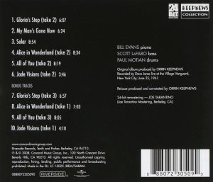 Bill Evans Trio - Sunday At The Village Vanguard (Keepnews Collection) [ CD ]