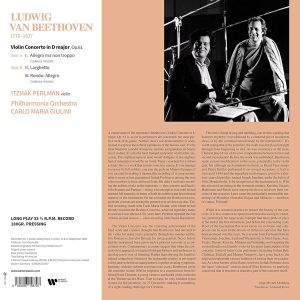 Itzhak Perlman - Beethoven: Violin Concerto (Vinyl)