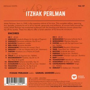Itzhak Perlman - Encores: Works By Paganini, Sarasate, Rachmaninov (2CD)