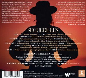 Marianne Crebassa - Seguedilles (works by Georges Bizet, Manuel de Falla, Jules Massenet, Maurice Ravel...)  (CD)