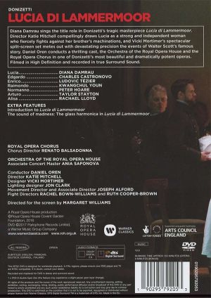 Diana Damrau, The Royal Opera House Covent Garden, Daniel Oren - Donizetti: Lucia Di Lammermoor (DVD-Video)