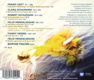 Sophie Pacini - In Between – Schumann & Mendelssohn [ CD ]