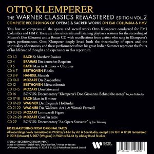 Otto Klemperer - The Warner Classics Remastered Edition Vol.2: Operas & Sacred Works (29CD boxset)