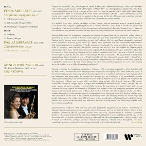 Anne-Sophie Mutter - Lalo: Symphonie Espagnole & Sarasate: Zigeunerweisen (Vinyl)