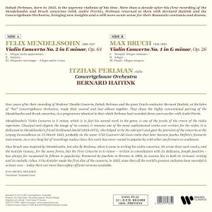 Itzhak Perlman - Mendelssohn & Bruch: Violin Concertos (Vinyl)