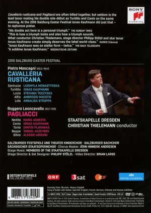 Staatskapelle Dresden, Christian Thielemann - Mascagni: Cavalleria Rusticana & Leoncavallo: Pagliacci (2 x DVD-Video)