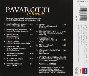 Pavarotti & Friends - Pavarotti & Friends Vol.1 (Recorded at Modena on 27 September 1992) [ CD ]