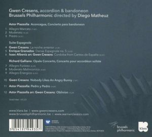 Gwen Cresens - Piazzolla & Galliano: Concertos for Badoneon & Accordion [ CD ]