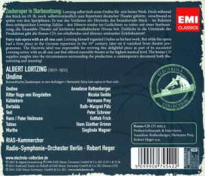 Radio Symphonie Orchester Berlin, Robert Heger - Albert Lortzing: Undine (3CD)