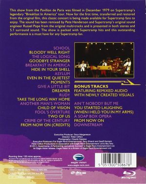 Supertramp - Live In Paris 1979 (Blu-Ray)