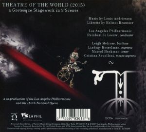 Los Angeles Philharmonic Orchestra, Reinbert de Leeuw - Louis Andriessen: Theatre Of The World (2CD)