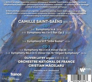 Olivier Latry, Orchestre National de France, Cristian Macelaru - Saint-Saens: Complete Symphonies (3CD)