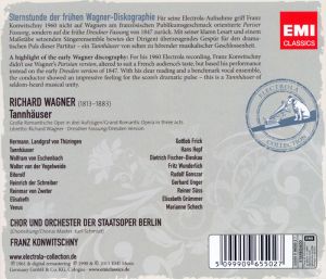 Franz Konwitschny, Staatsoper Berlin - Wagner Tannhauser (3CD)