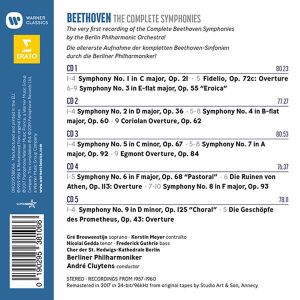 Andre Cluytens, Berliner Philharmoniker - Beethoven: The 9 Symphonies, Overtures (5CD box set)