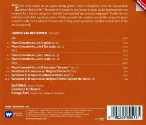 Emil Gilels, Cleveland Orchestra - Beethoven: The Five Piano Concertos (3CD)