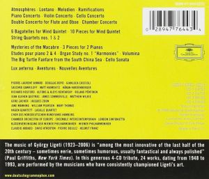 Gyorgy Ligeti - Clear Or Cloudy: Complete Records on Deutsche Grammophon (4CD)