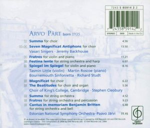 Arvo Part: The Best Of Arvo Part - Various Artists [ CD ]