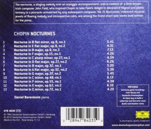 Daniel Barenboim - Chopin: Nocturnes [ CD ]