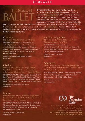 Australian Ballet - The Beauty Of Ballet (Coppelia, Giselle, Manon, La Fille mal Gardee, Spartacus) (5 x DVD-Video)