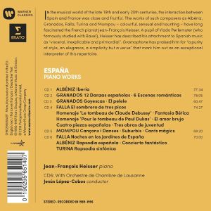 Jean-Francois Heisser - Espana: Piano Works By Albeniz, Falla, Granados, Mompou, Turina (6CD box)