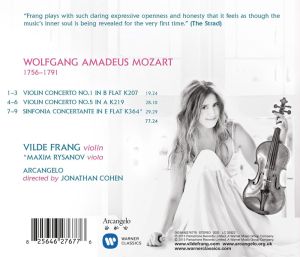 Vilde Frang - Mozart: Violin Concertos No.1 & 5, Sinfonia Concertante [ CD ]