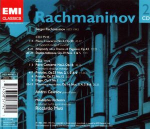 Andrei Gavrilov, Philadelphia Orchestra, Riccardo Muti - Rachmaninov: Piano Concertos 2 & 3, Rhapsody On A Theme Of Paganini (2CD)